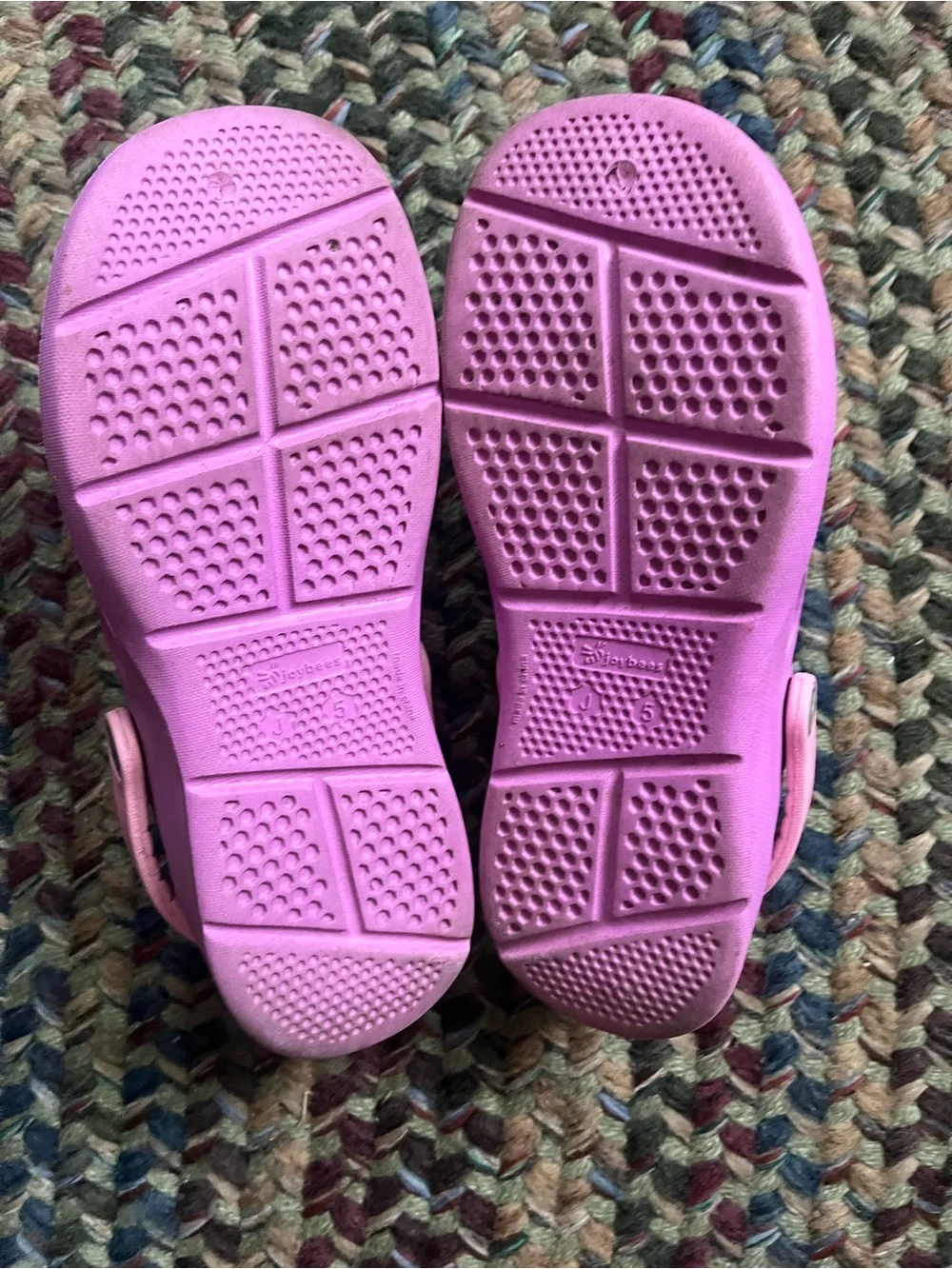 Kids Pink Ventilated Clog Sandals with Heel Strap